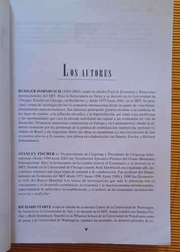 Macroeconomía 9na Edición; Dornbusch; Fischer; Starz. (Usado)