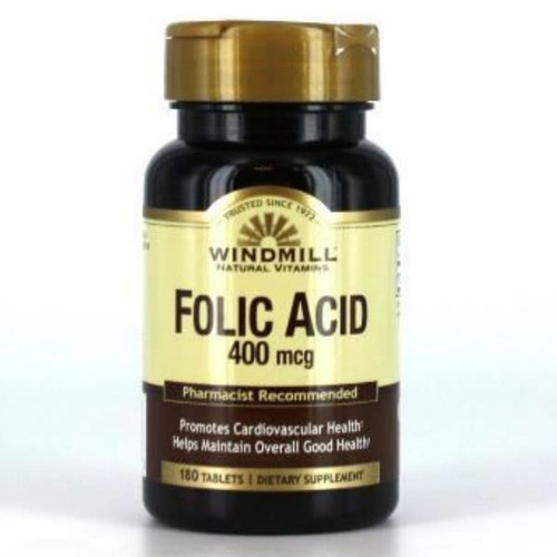 Folic Acid 400 Mg 180 Tabs