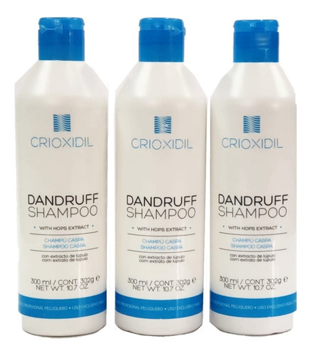 Shampoo Anticaspa Profesional 3 Pzs Crioxidil Salerm