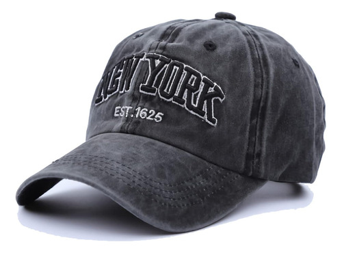 Gorra De Béisbol De Algodón De Nueva York, Desgastada