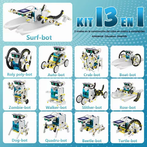 Juguete Educativo Robot Solar Regalo Para Niños 8 A 14 Años