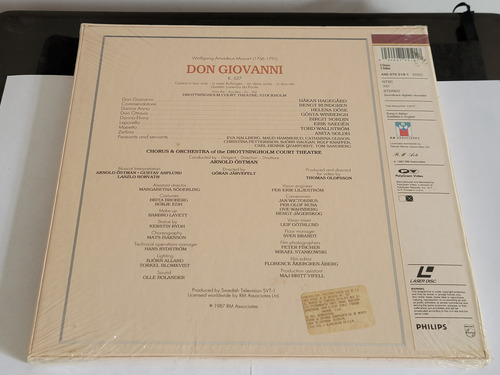 Don Giovanni Mozart Philips Laserdisc / No Es Dvd (Reacondicionado)