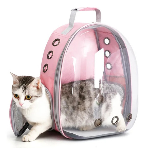 Mochila Transpirable Para Gato Bolsa De Viaje Para Exterior