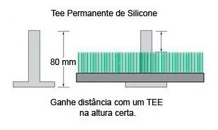 Golf Tee De Borracha / Silicone Com 80 Mm - 2 Unidades