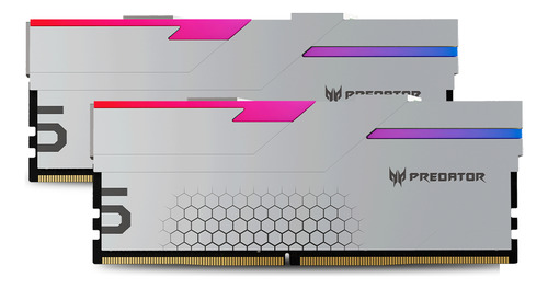 Kit Memoria Ram Acer Predator Ddr5 7200mhz 32gb 2x16gb Plata