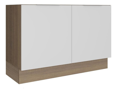 Balcão De Pia Madesa Stella 2 Portas - Rustic/branco