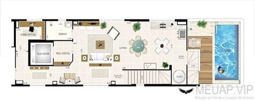 Imagem 4 de 19 de Residencial Manaíra E Imbassaí - Apartamento Cobertura Para Venda Em Santos - Jm015 - 32935316