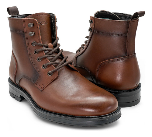 Botas Calzado Caballero Vertical Walter 6913 Momo Nuez