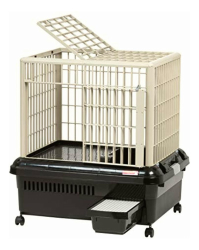 Iris Usa Large Plastic Rolling Rabbit Cage With Top Access