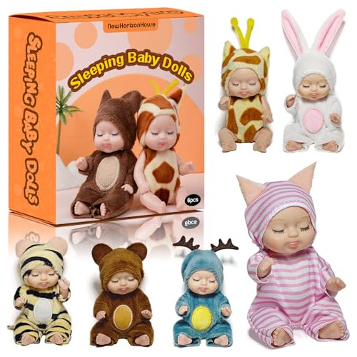 Newhorizonhouse Mini Reborn Baby Dolls, Juguete De Bebés Peq