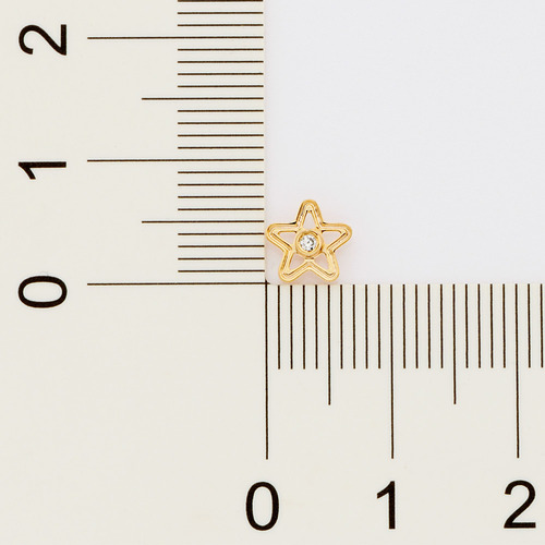 Brinco One Formato Estrela Composto Por 1 Zirconia 527218