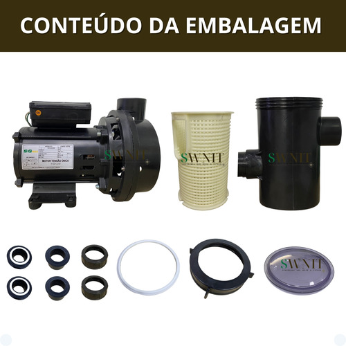 Motobomba Para Piscina Com Pré-filtro Seg Max Torque 1/2hp