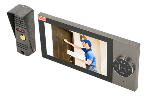 Sistema De Timbre Con Videoportero, Intercomunicador, 4 Cabl