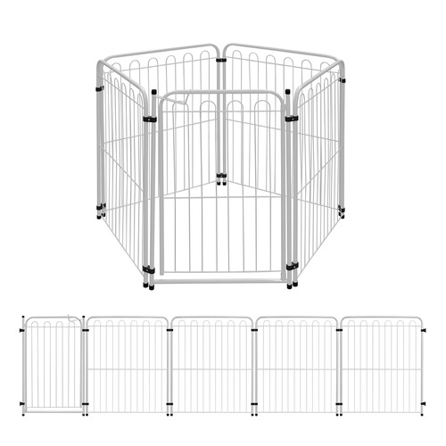 Cercado Cachorro Pet Cercadinho 4 Modulos+portao 334x82cm