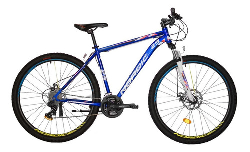 Bicicleta Nordic X1.0 By Slp R29 Shim. 21v Freno Disco Susp Color Azul Tamaño Del Cuadro L