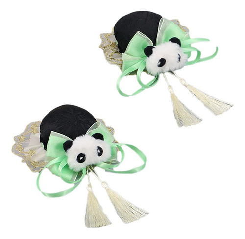 2 Pinzas Para El Cabello De Estilo Chino, Accesorios Verde