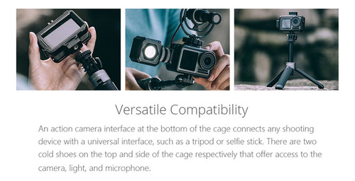 A Capa Protetora Para Dji Osmo Action Camera Cage Action