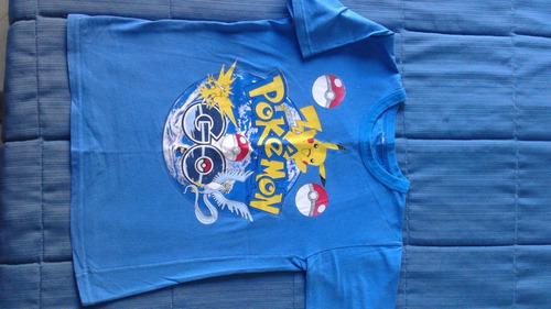 Remera Pokemon Go Niños