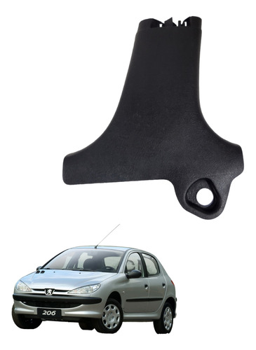 Moldura Coluna Inferior Direita Peugeot 206 2003 A 2010