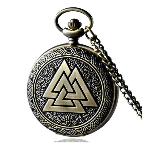 Reloj De Bolsillo Valknut Vikingo