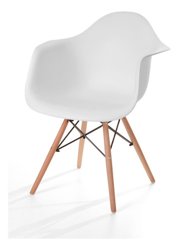 Imagen 4 de 4 de Paquete De 4 Sillas Eames Hood Con Brazos Moderna Retro