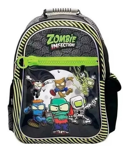 Mochila Zombies Infection Original 18 Pulgadas Escolar Espalda