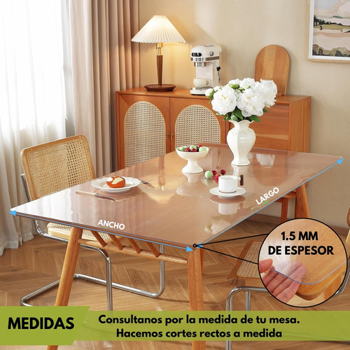 Mantel Protector Mesa 170x60cm Impermeable Anti Mancha