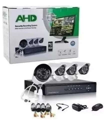  Kit Dvr Wifi + 4 Cámaras De Seguridad Interior Y Exterior