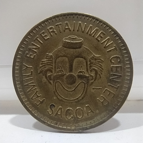 Antiguo Token Sacoa Entertainment Center