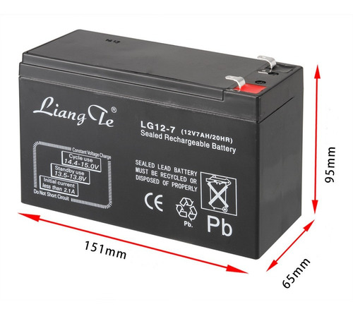 Imagen 1 de 1 de Bateria 12v 7ah Para Coches Electricos Montables