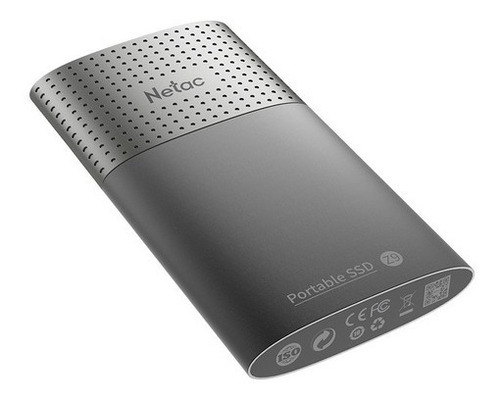 Portátil HD Ssd 250 GB Z9 550 MB/s USB tipo C Netac color negro