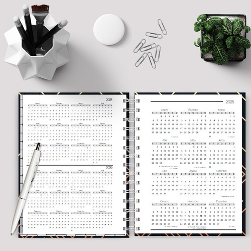 Kit 15 Agenda Datada Capa Dura Com Sua Arte E Logomarca Ano 2025 Capa Personalizada