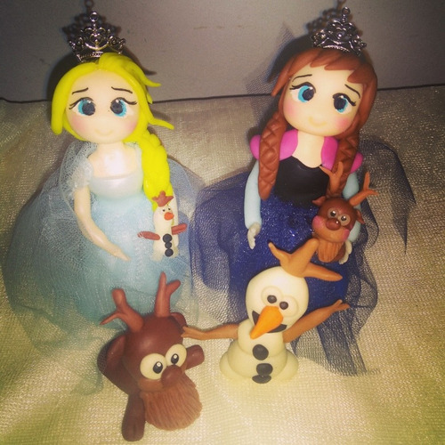 Princesitas Frozen En Porcelana Fria