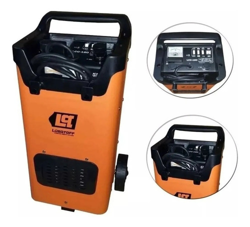 Imagen 3 de 6 de Cargador De Baterias Auto Arrancador Lusqtoff Lcc-180