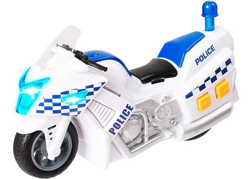 Moto Policia Con Luz Y Sonido Teamsterz