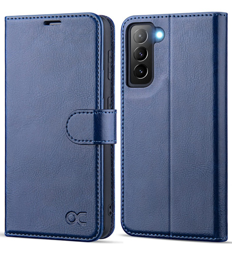 Funda Para Galaxy S21 Fe Ocase Wallet Blue