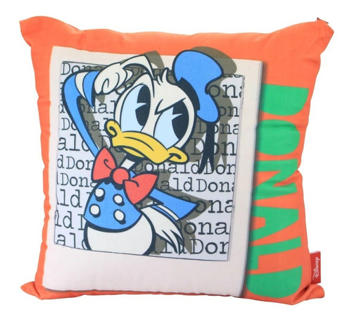 Almofada 40x40 De Veludo Pato Donald Zc 10063214