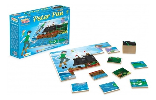 Jogo Quebra-cabeça Contos Clássicos Junges Peter Pan