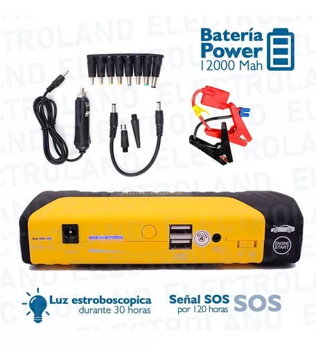 Arrancador Cargador Bateria Portatil Auto Moto Lancha