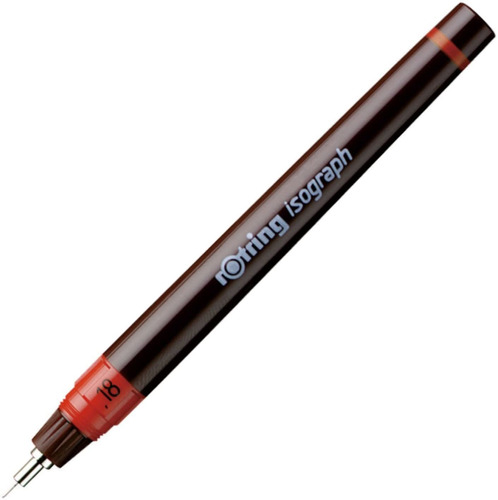 Marcador Tecnico Punta Extrafina Negro Rotring Isograph