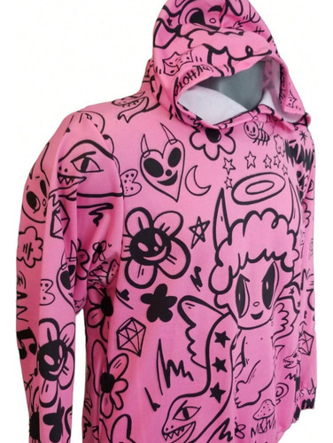 Sudadera Bichota Diabla Hoodie Unitalla Full Print Moda