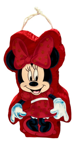 Piñatas Pequeñas De 40 Cm Para Entrega Inmediata Rojo Minnie Mouse Chica