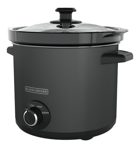 Imagen 2 de 3 de Olla eléctrica Black+Decker SC4004D de cerámica negra 4l