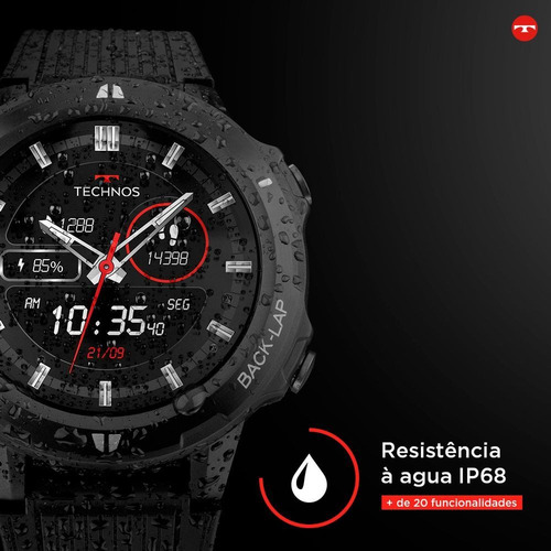 Imagem 6 de 10 de Smartwatch Technos Connect Sports Preto Tsportsaa/8p