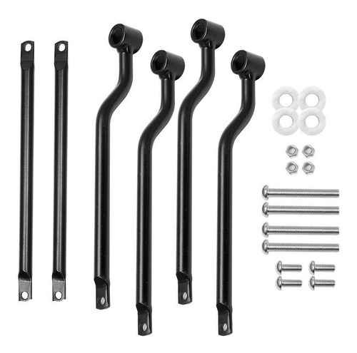 Imagen 3 de 10 de Soportes Alforjas Moto Harley Yamaha Honda Maletas Negro