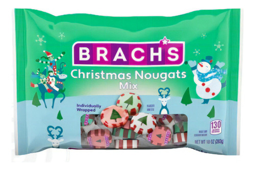 Brachs Christmas Nougats Mix Mezcla De Caramelos 283 Gr