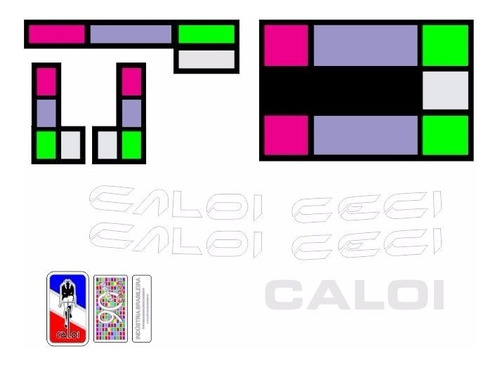 Adesivo Para Bicicleta Caloi Ceci 90 Anos - 1988 Ano 88