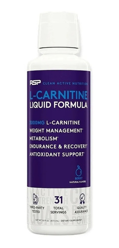 L-carnitine 3000mg - Rsp - 31 Servicios - Berry