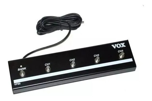 Pedal Footswitch Vox Vfs5 5 Vías Para Series Vt Av Vtx Y Vx