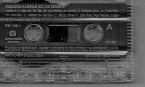 Cassette Fabiana Cantilo Sol En Cinco Estándar